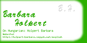 barbara holpert business card